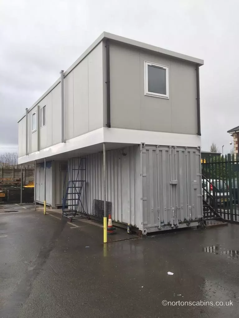40x12ft Office with kitchen & toilet supplied installed in Bolton