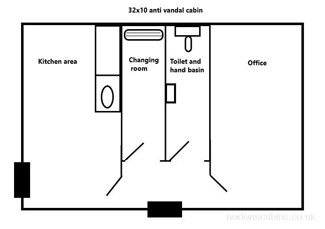 Ref: Nor242 32 x10ft AV anti vandal cabin £11,500 +VAT