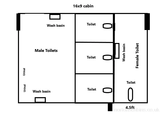 Ref: Nor249 16ftx9ft 3+1 toilet block £6,950 +VAT