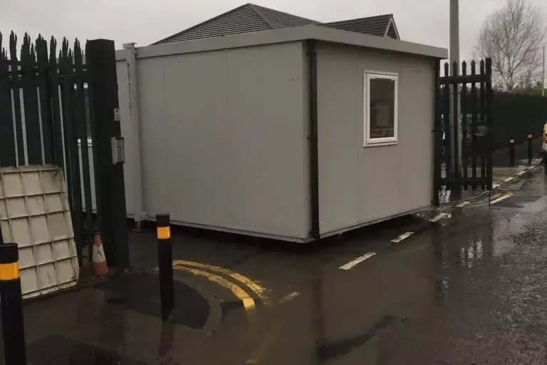 A refurbished office cabin at the yard — call, email or send us a message