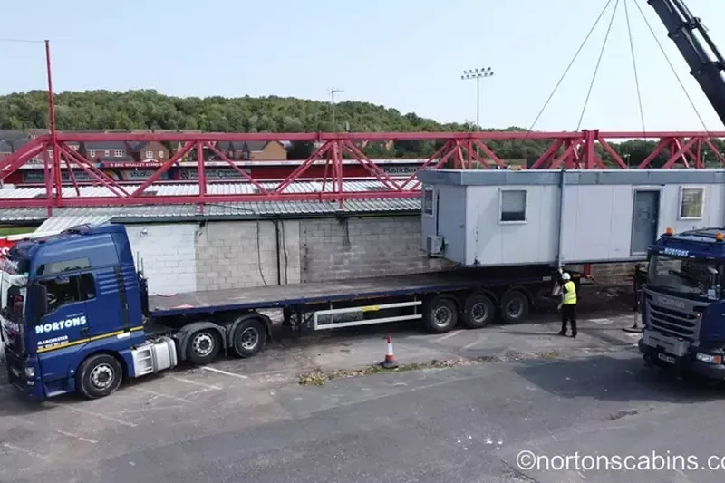 Nortons artic unit pulling away after a delivery — we cover England, Scotland and Wales Nortons artic unit pulling away after a delivery — we cover England, Scotland and Wales