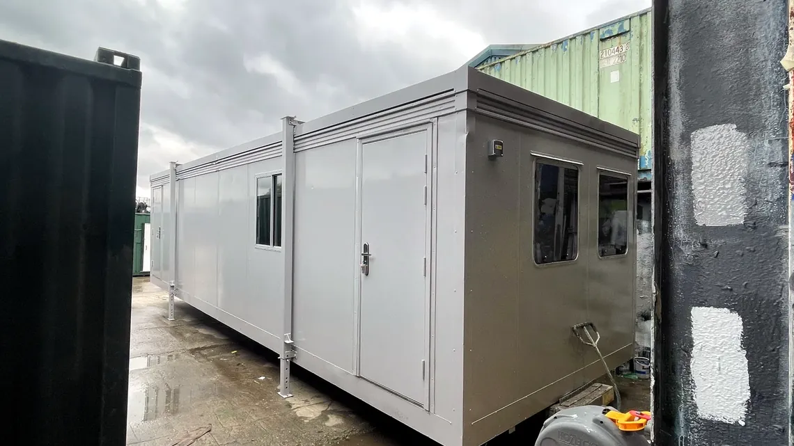 Bespoke-built portable cabin finished in our workshop Bespoke-built portable cabin finished in our workshop