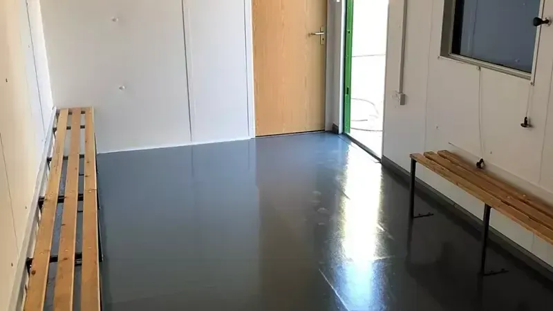 Changing rooms on site