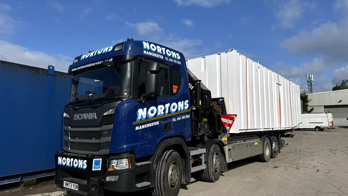Refurbished cabin set loaded and ready for delivery