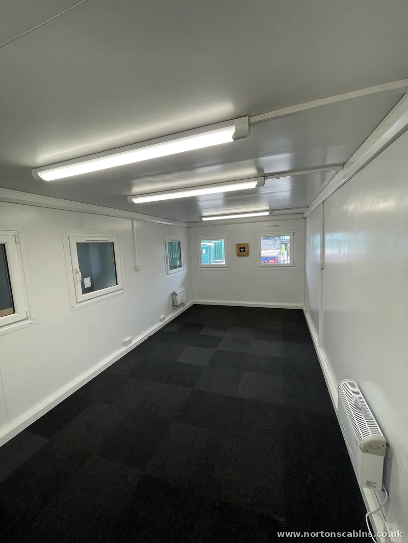 Open-plan office interior fitted out and ready to work