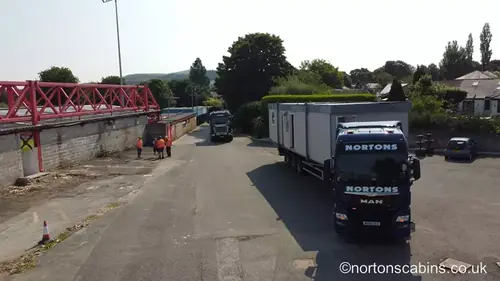Portable cabins transport