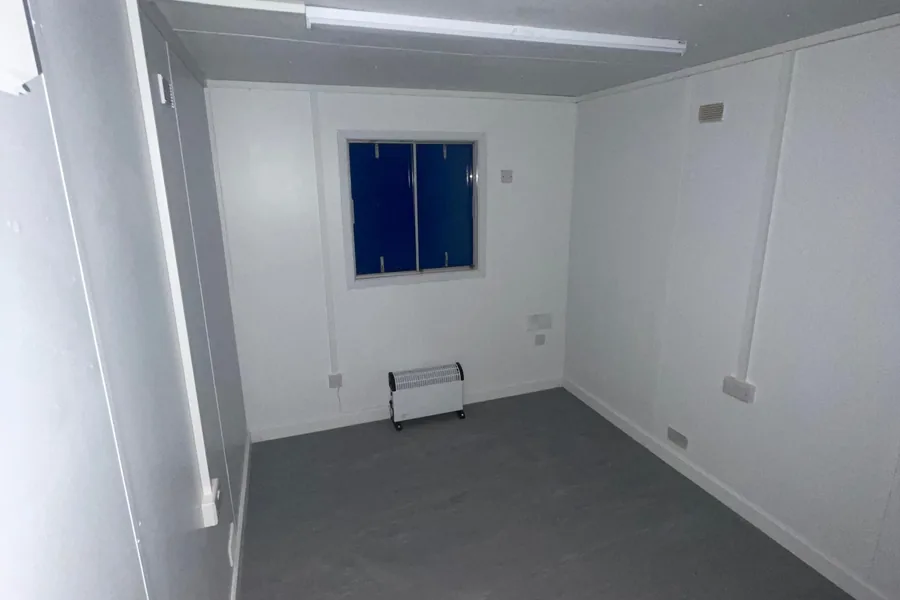 Open plan office cabin interior