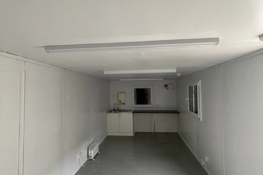 Open plan office kitchenette