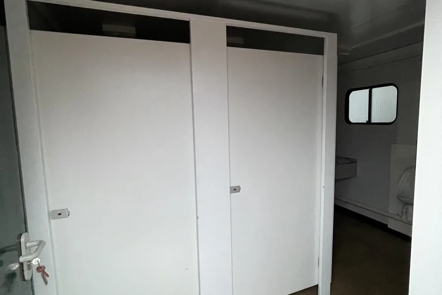 Toilet block cubicles and wc