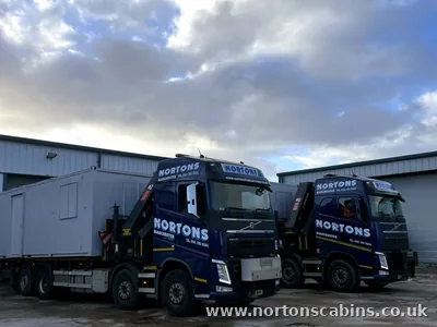 Refurbished cabins loaded and ready to deliver