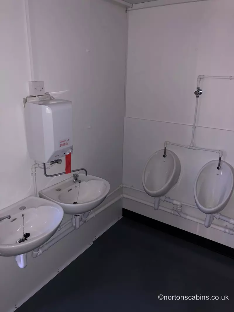 Changing rooms and showers for football club
