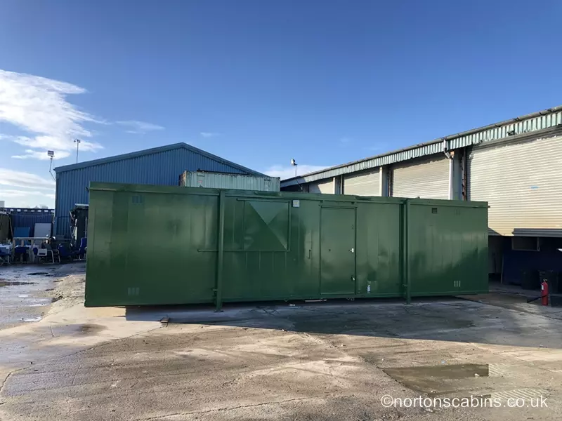 Changing rooms and showers for football club