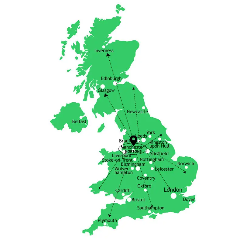 UK National Delivery covering England, Scotland, Wales