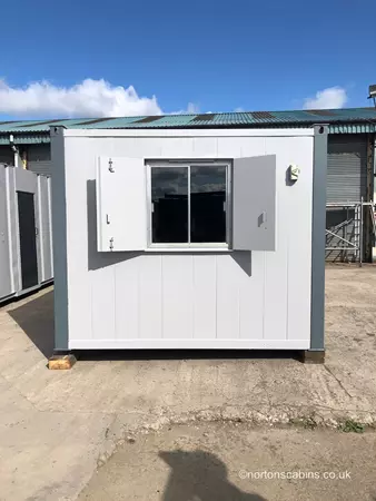 32ft x 10ft AV anti vandal cabin made to order with an open plan kitchen