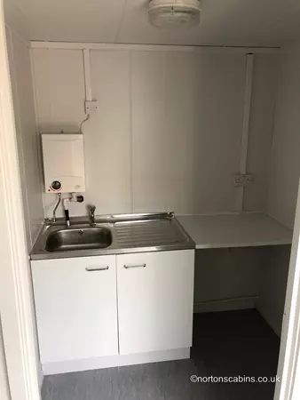 32ft x 10ft anti vandal double office, brand new kitchen and toilet