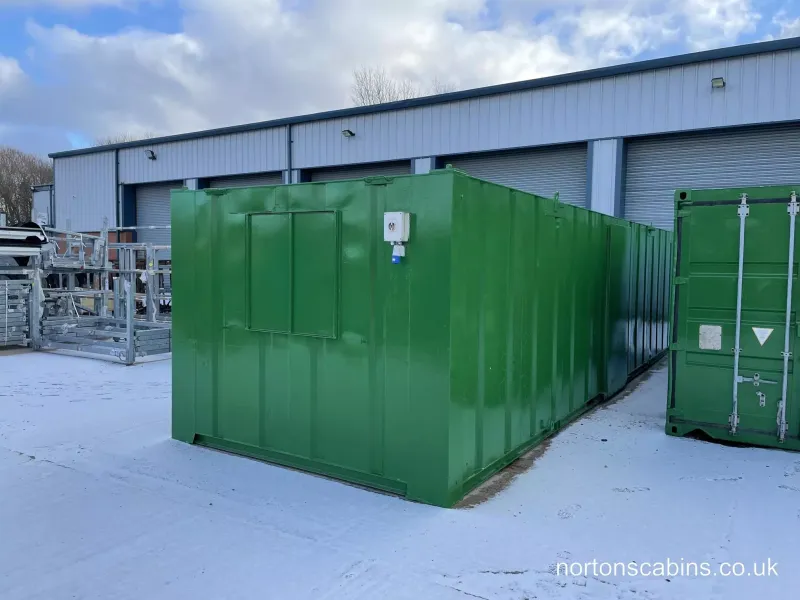 Refurbished Cabins 32x10 AV open plan canteen Ref Nor252